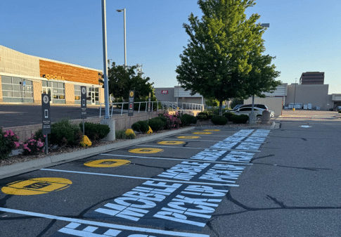 How to Plan a Phased Parking Lot Rehabilitation 1 freshly striped mcdonald's parking lot